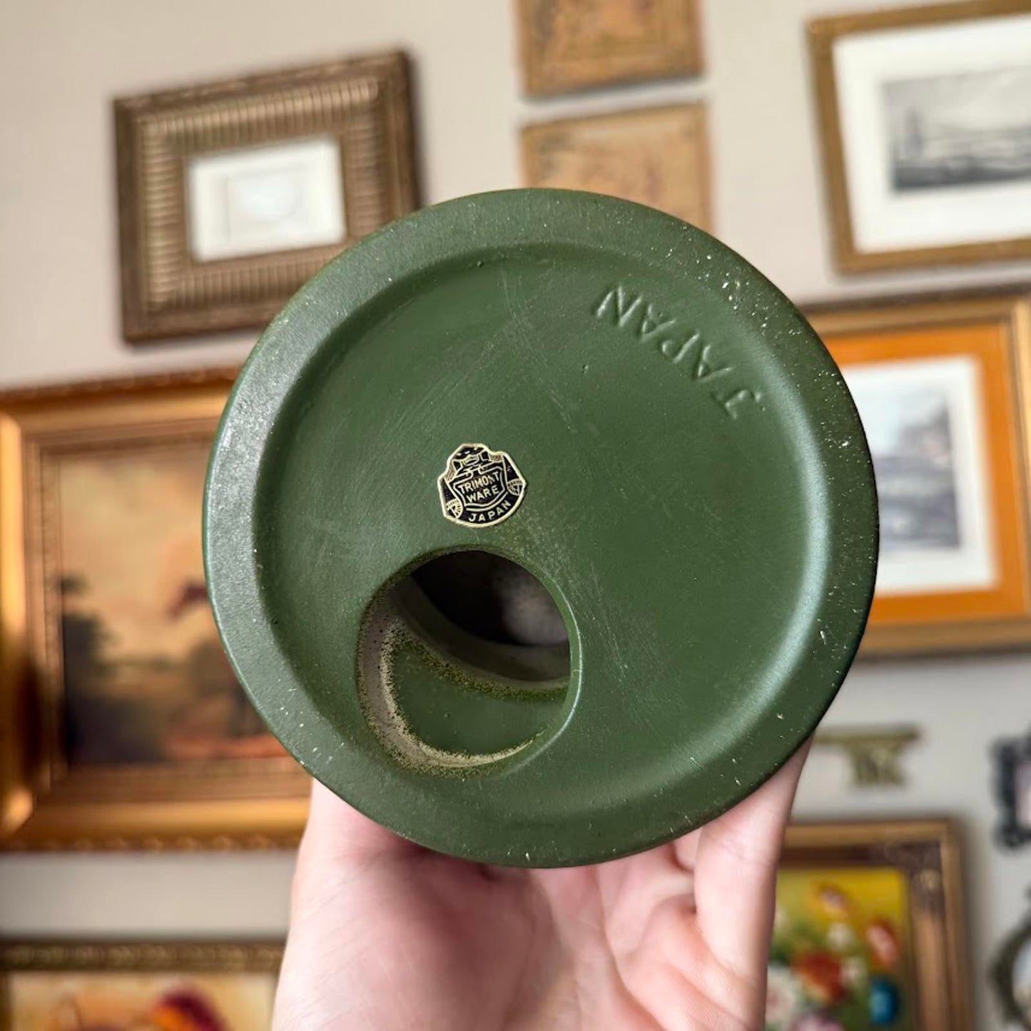 Vintage Green Candleholder