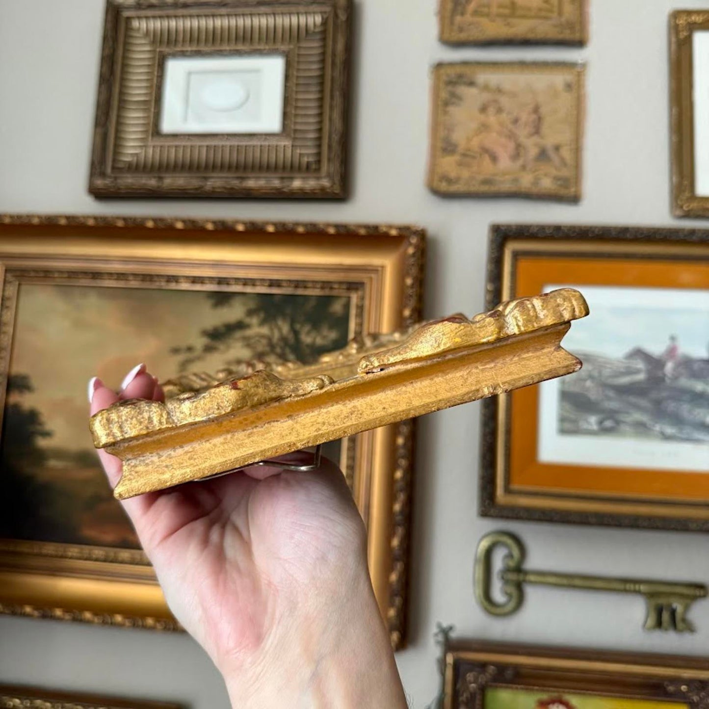 Vintage Gold Ornate Frame with Still Life Painting