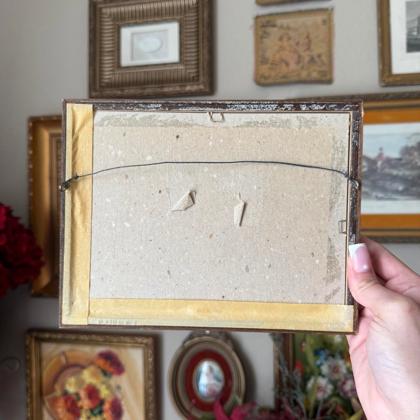 Vintage London Print in Wooden Frame