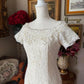 1960s style Vintage wedding Cream lace dress