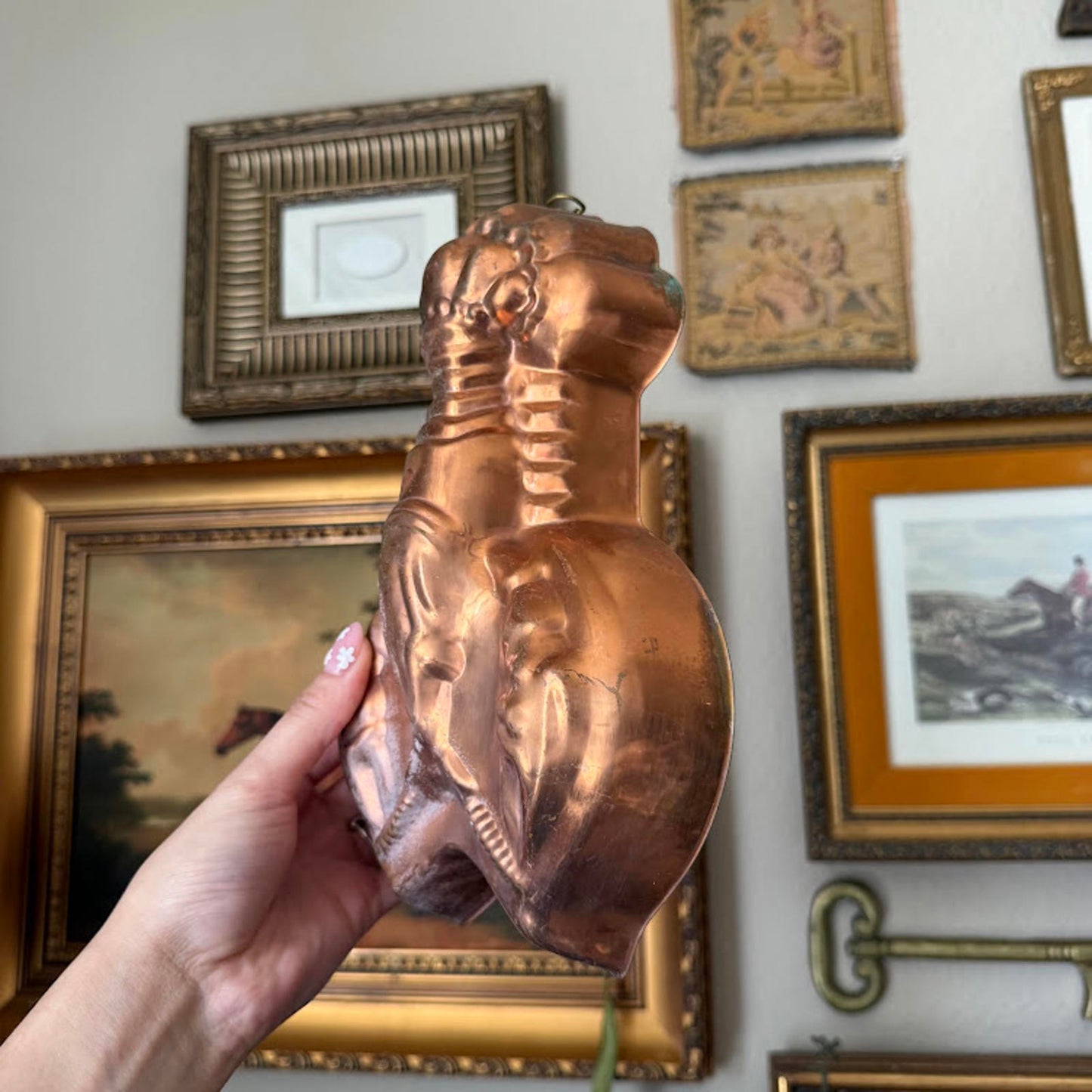 Vintage Copper Lobster Mold
