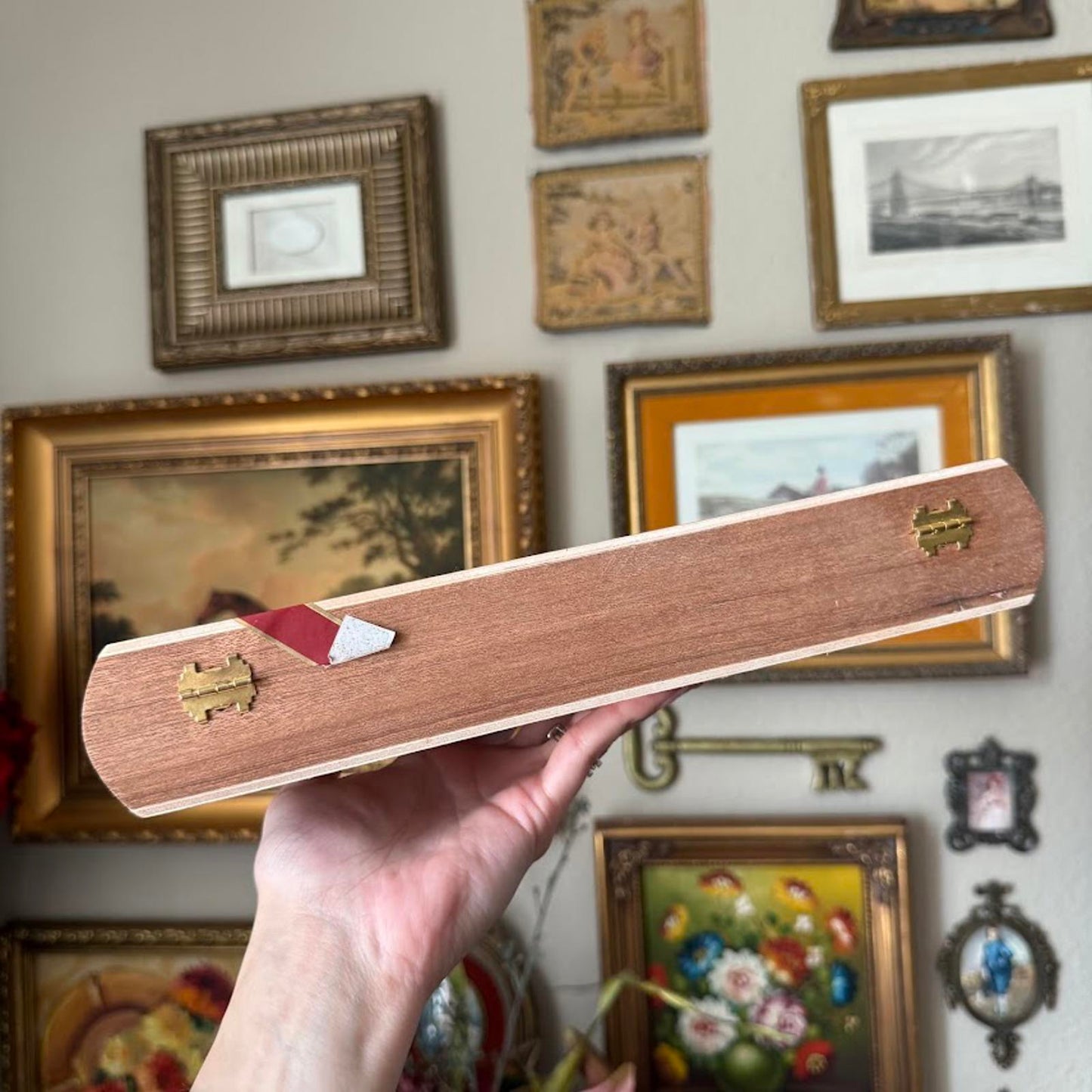 Vintage The Wise Man Cigar Box