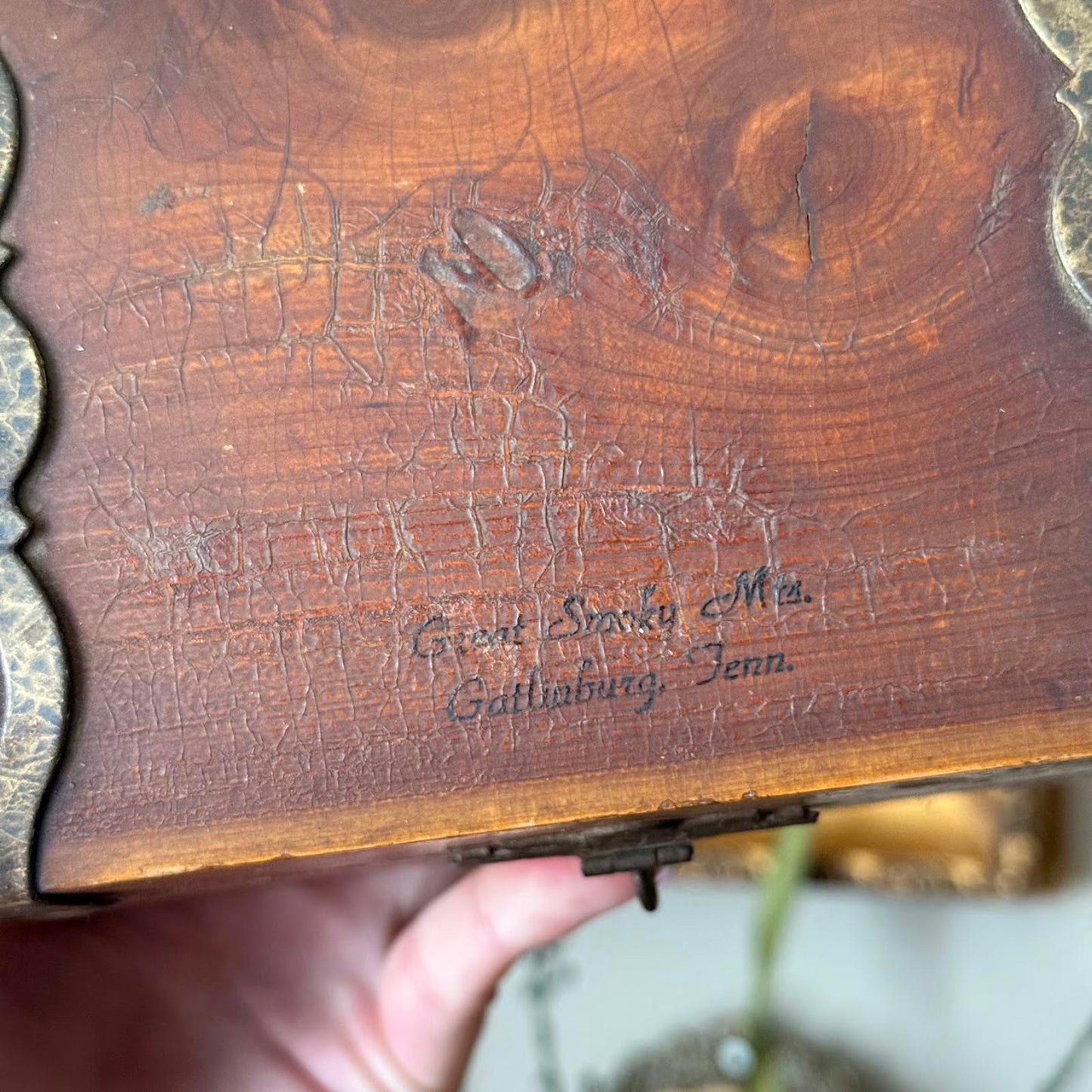 Vintage Wooden Treasure Keepsake Box