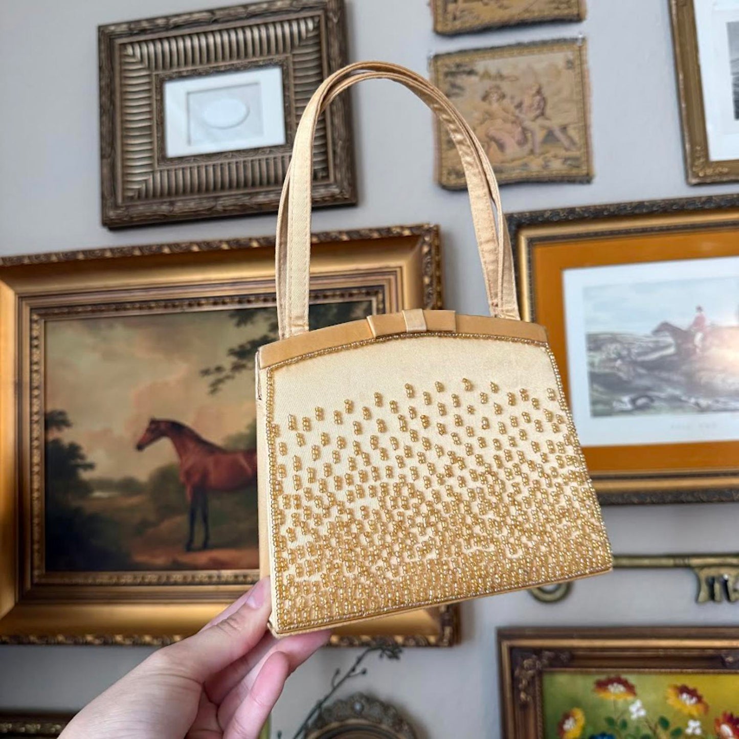 Vintage Valerie Stevens Sequin Bead Purse