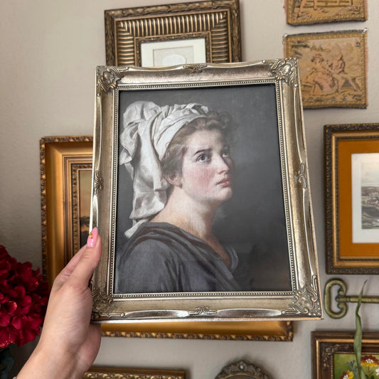 Vintage Portrait of a Woman in Frame