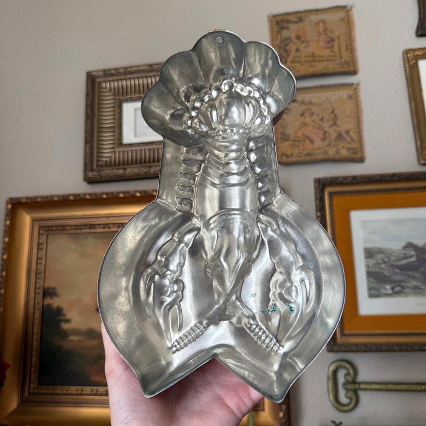 Vintage Copper Lobster Mold