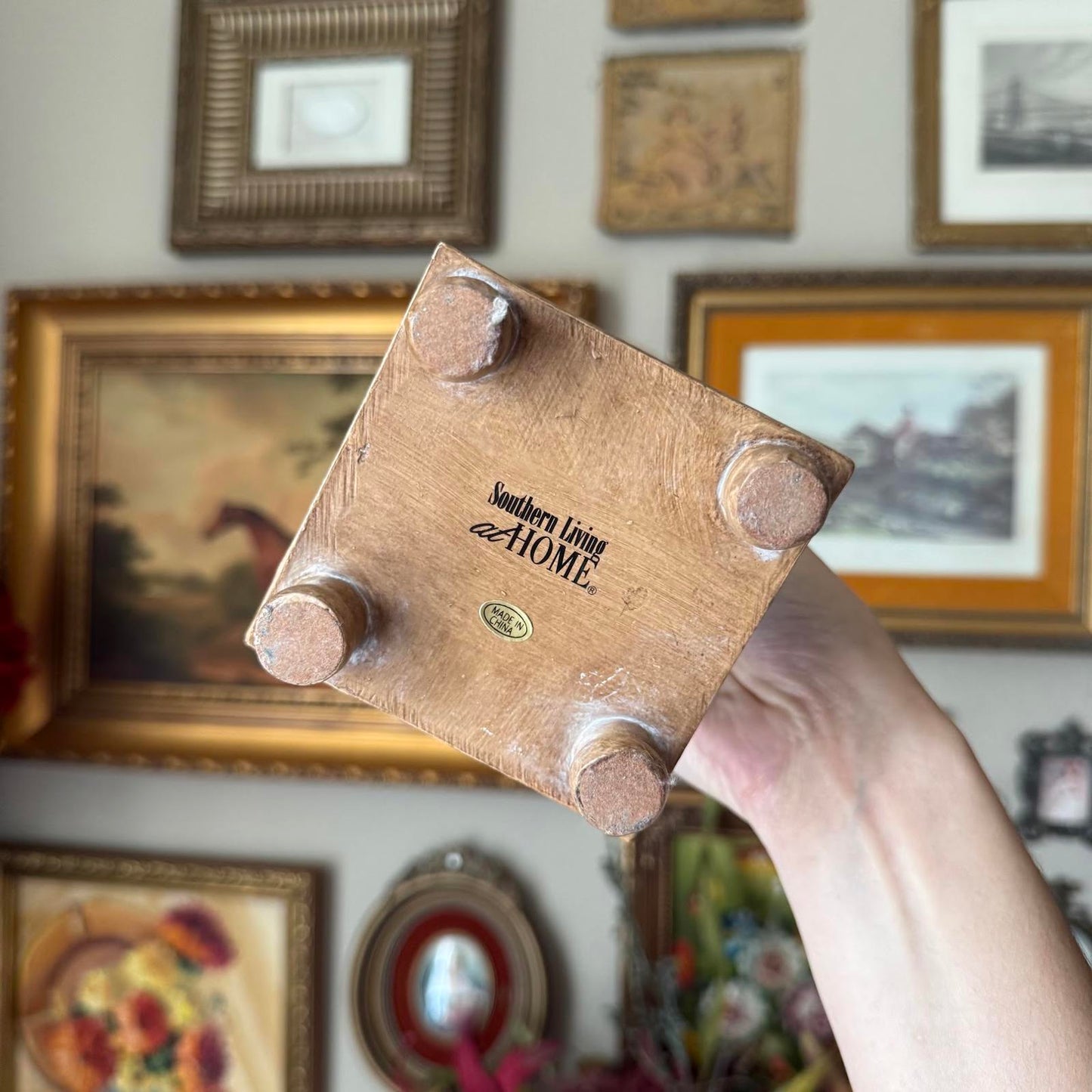 Southern Living at Home Wooden Candlestick