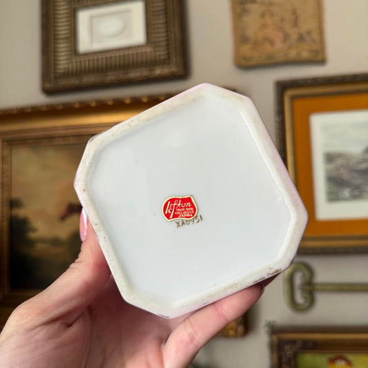 Vintage Hinged Couples Trinket Box