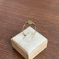 Unique 1930s vintage victorian Czech brass ring