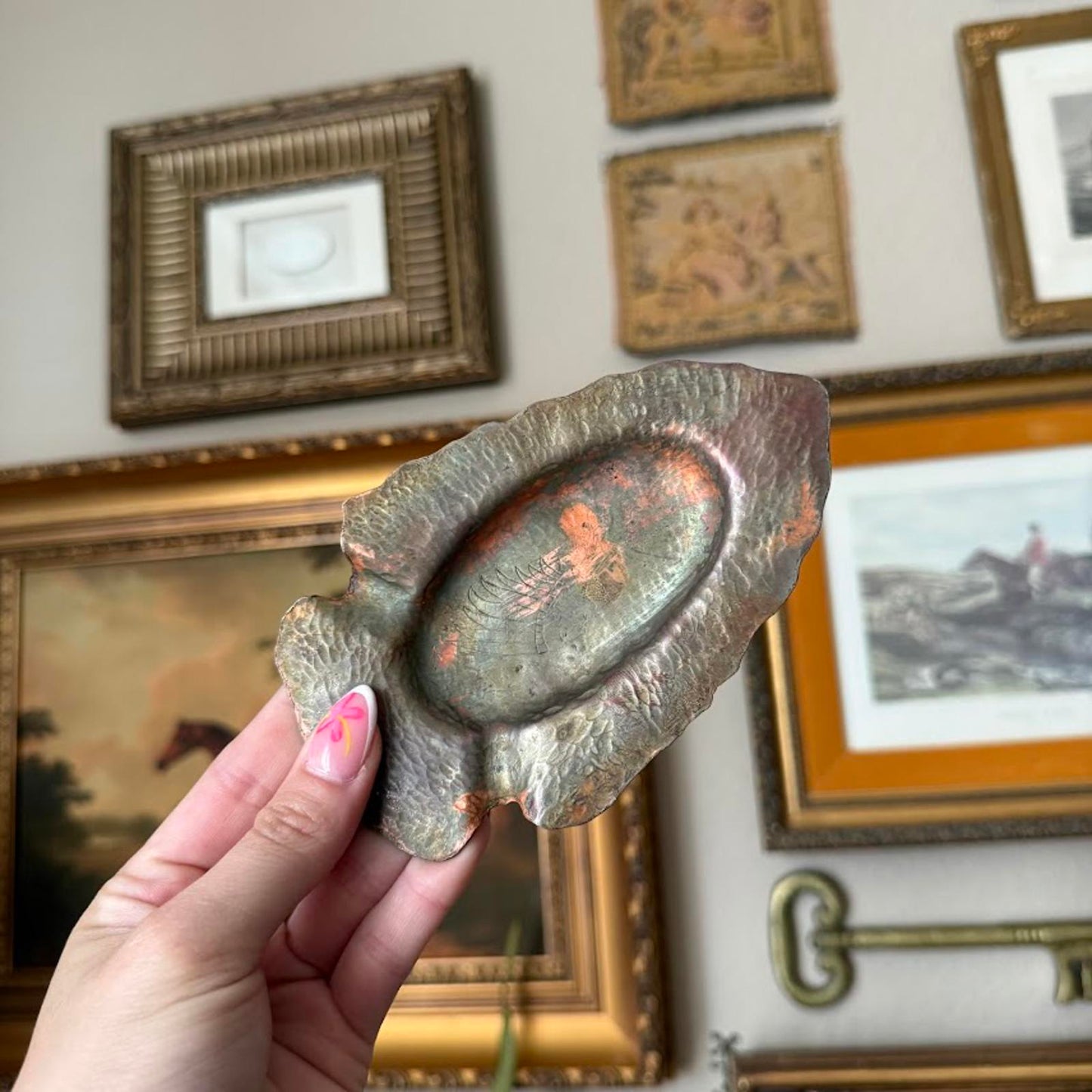Vintage Metal Arrowhead Ashtray