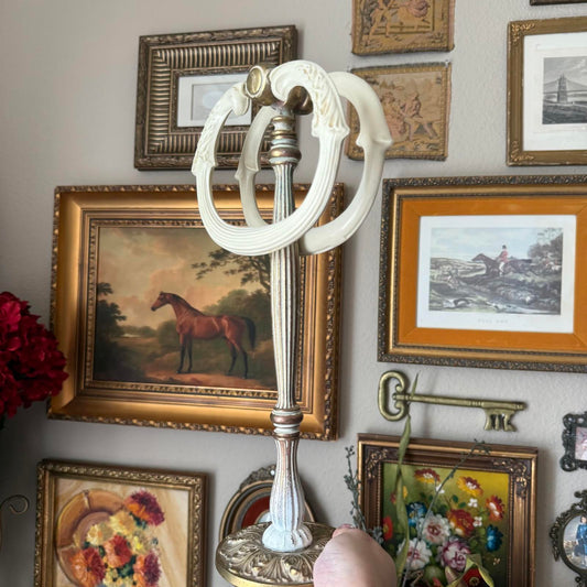 Vintage Double-Ring Towel Holder