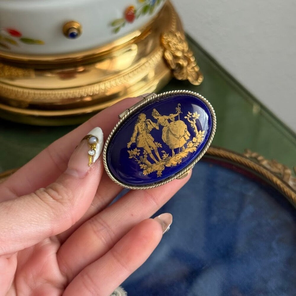 Limoges-Style Porcelain Trinket Box