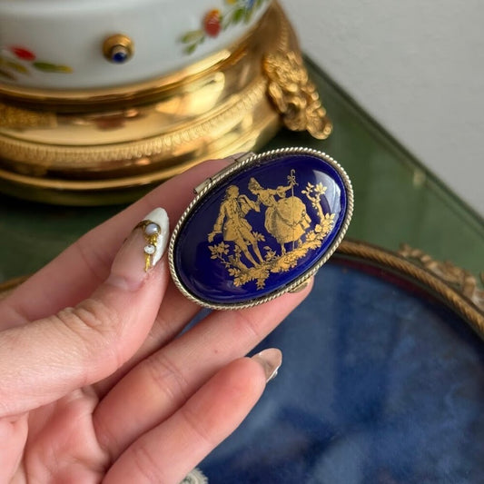 Limoges-Style Porcelain Trinket Box