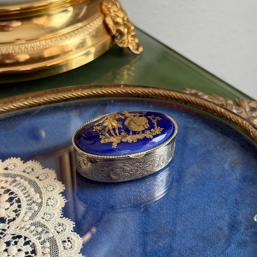 Limoges-Style Porcelain Trinket Box