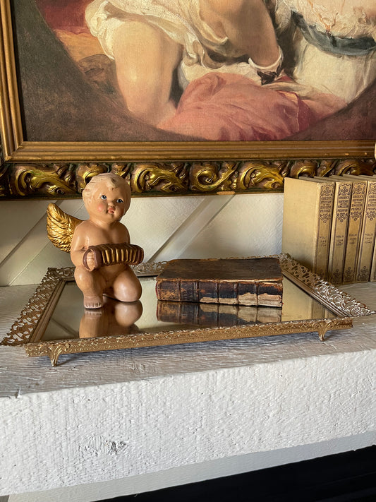 Rectangle Vintage Vanity Mirror Tray