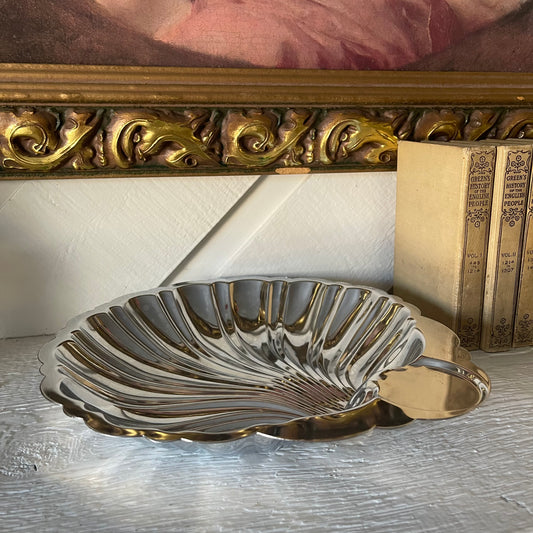 Shelton Ware chrome-plated clam shell bowl